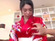 Jepang Kimono susu Squirting